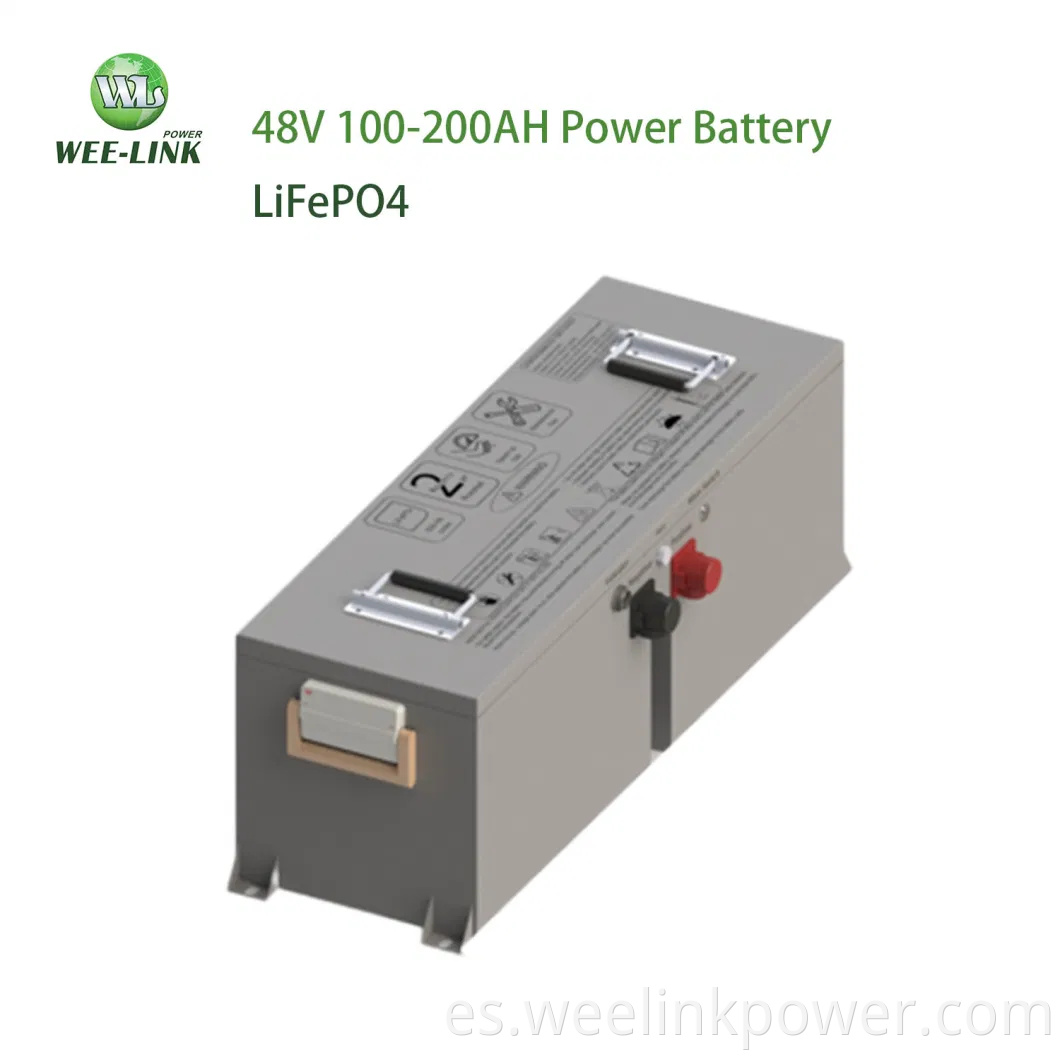 48V 125AH LIFEPO4 Batería Potence Almacenamiento de energía del carrito de golf